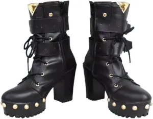 Nicole Demara Cosplay Shoes for Game Zenless Zone Zero Cos Black High Heel Halloween Women Men Custom Made Anime