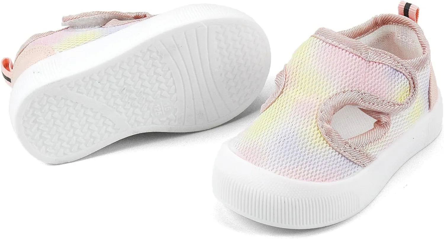 OAISNIT Baby Boy Girl Sandals Lightwight Breathable Summer Mesh Sneakers Non-Slip Toddler First Walking Shoes 6 12 18 24 Months