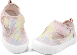 OAISNIT Baby Boy Girl Sandals Lightwight Breathable Summer Mesh Sneakers Non-Slip Toddler First Walking Shoes 6 12 18 24 Months