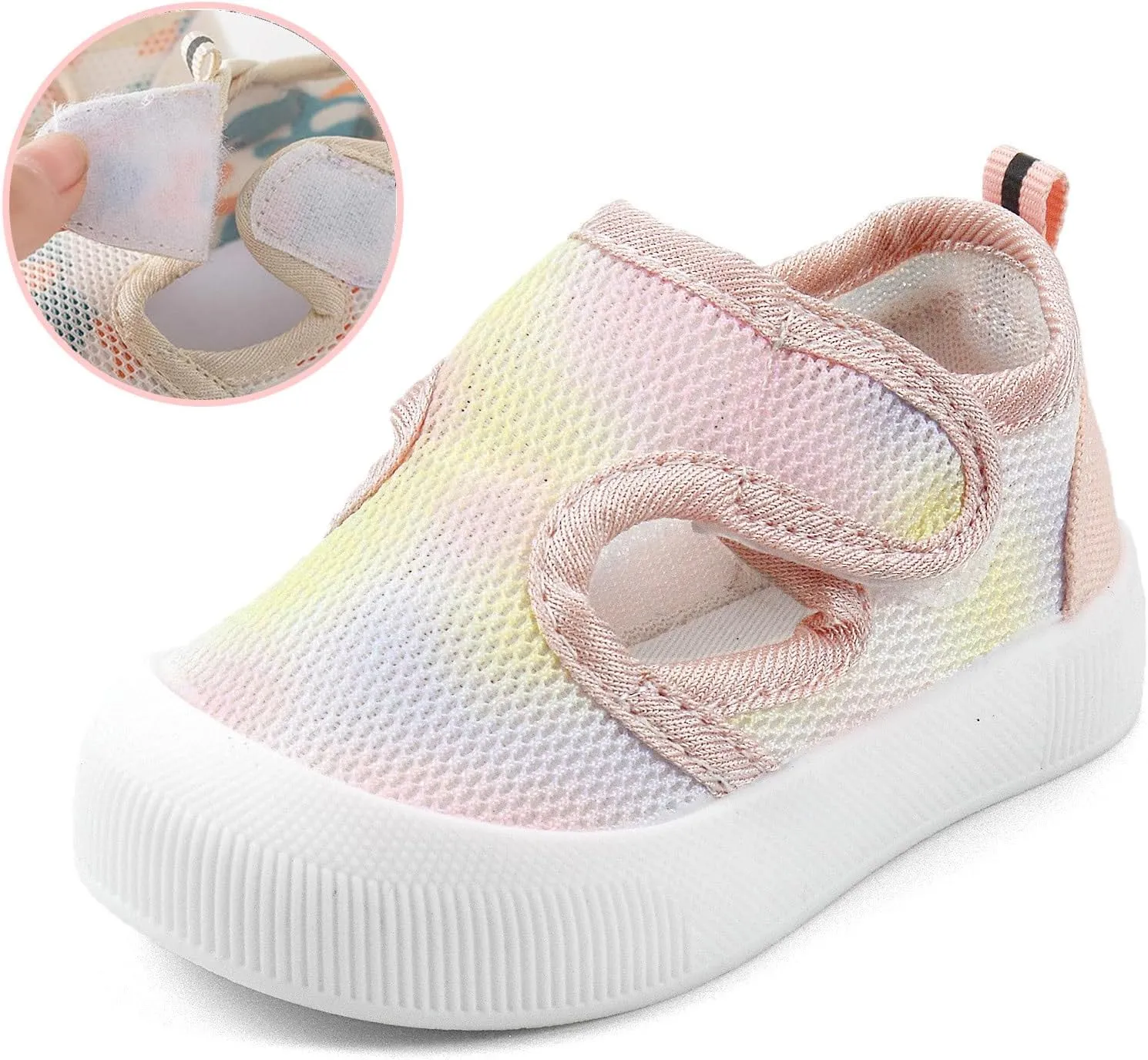 OAISNIT Baby Boy Girl Sandals Lightwight Breathable Summer Mesh Sneakers Non-Slip Toddler First Walking Shoes 6 12 18 24 Months