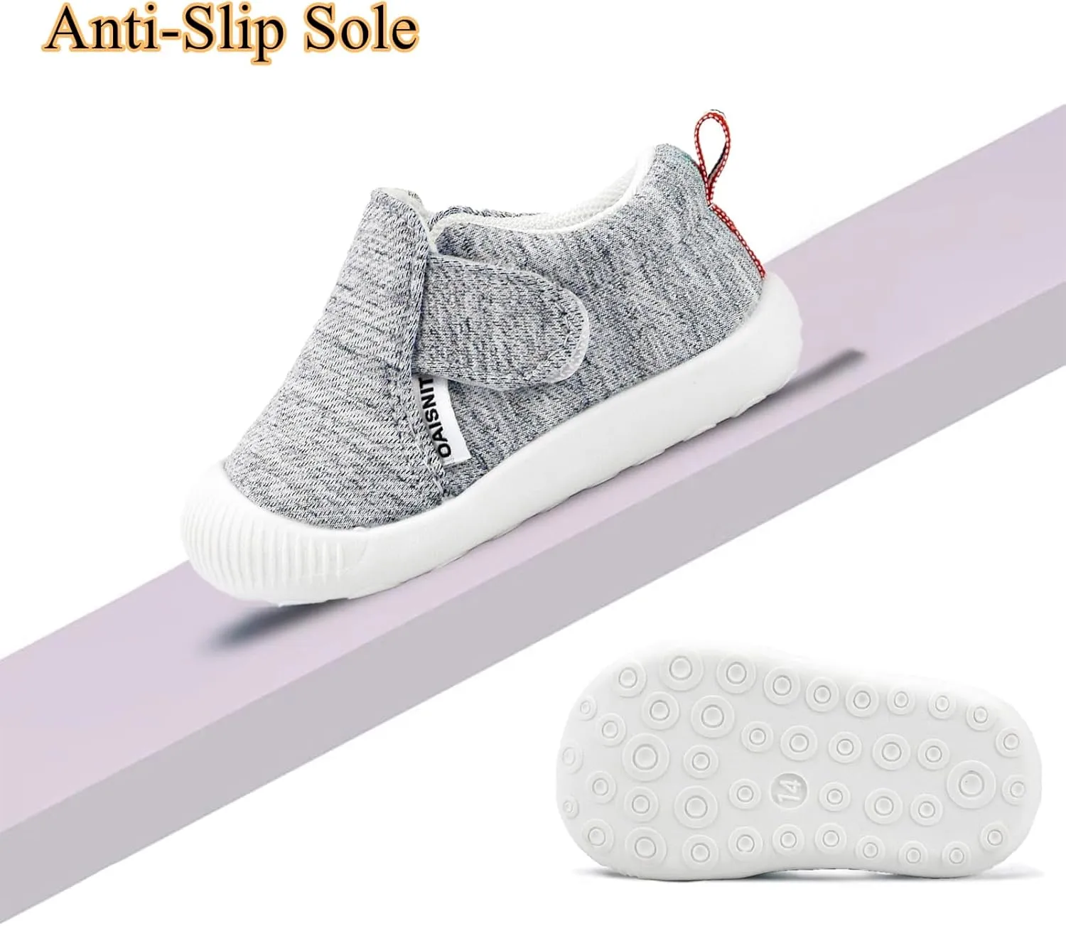 OAISNIT Baby Boys Girls Sneakers Anti Slip Lightweight Soft Toddler First Walkers for Walking Running