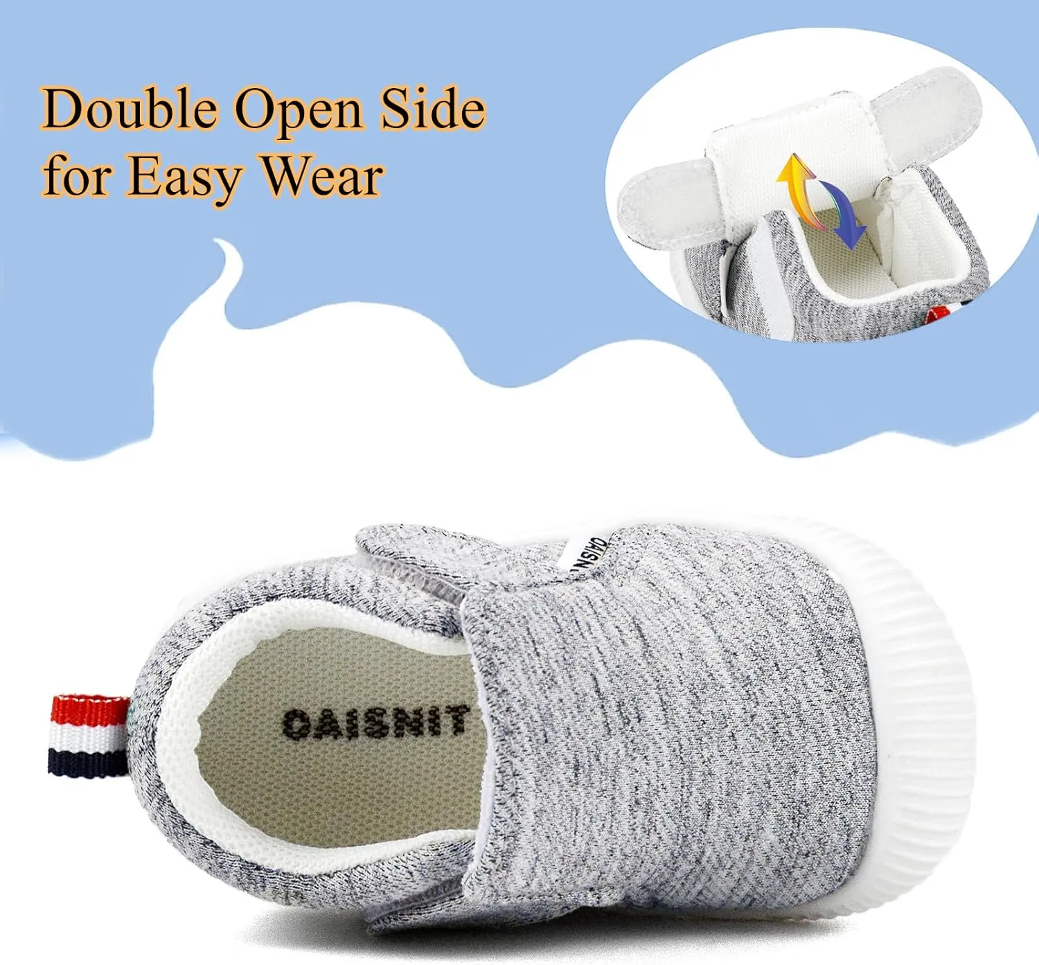 OAISNIT Baby Boys Girls Sneakers Anti Slip Lightweight Soft Toddler First Walkers for Walking Running