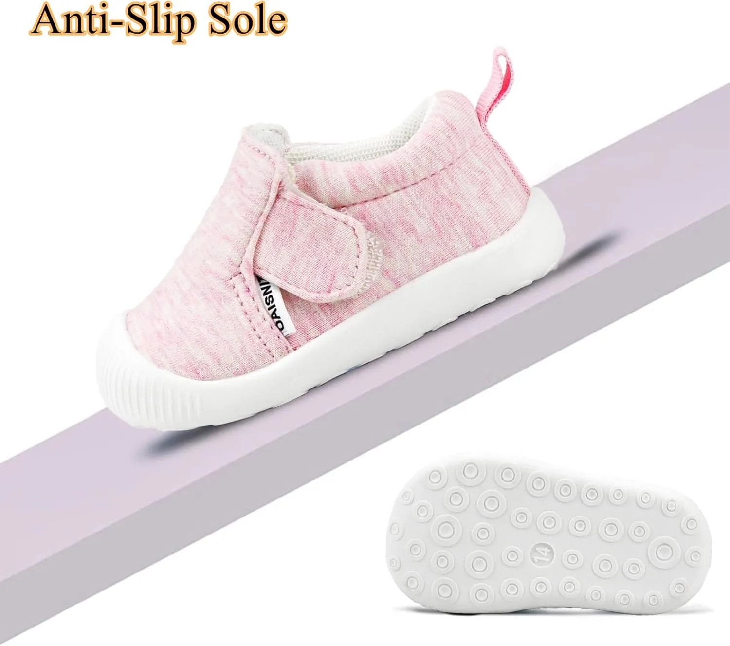 OAISNIT Baby Boys Girls Sneakers Anti Slip Lightweight Soft Toddler First Walkers for Walking Running