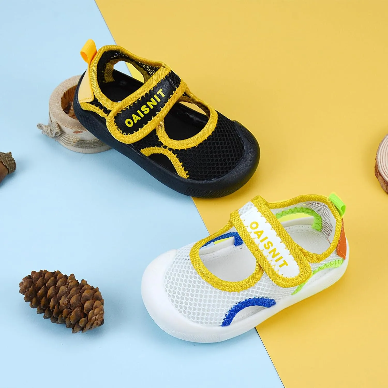 OAISNIT Baby Girls Boys Sandals Summer Sneakers Non-Slip Lightweight Beach Water Shoes Toddler First Walkers