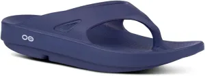 OOFOS OOriginal Sport Unisex Slide Sandals - Lightweight Recovery Footwear Reduces Stress on Feet, Joints & Back Machine Washable (Navy, US Men's Size 13/Women's Size 15)