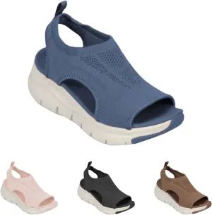 Orthopedic Sandals for Women Summer Dressy Arch Support Wide Fit Plantar Fasciitis Lightweight Comfortable Walking Outdoor Active Tennis Shoes Soft Mat Diabetic Sandals