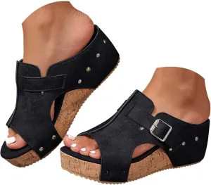 Orthopedic Wedge Sandals for Women 2025 New Platform Sandal Open Toe Espadrilles Dressy Casual Boho Summer Beach Ladies Wedges
