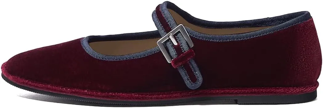 Pazzion Women Sweet Closed Round Toe Mary Janes Easy Buckle Strap Slip On Ballet Flats Basic Dance Fancy Ballroom Shoes Size 4-16 US