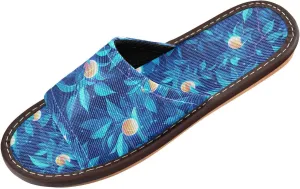 Peaches Blue Womens Travel Slippers Reusable Anti-slip Sandals for Travel Outdoor Beach