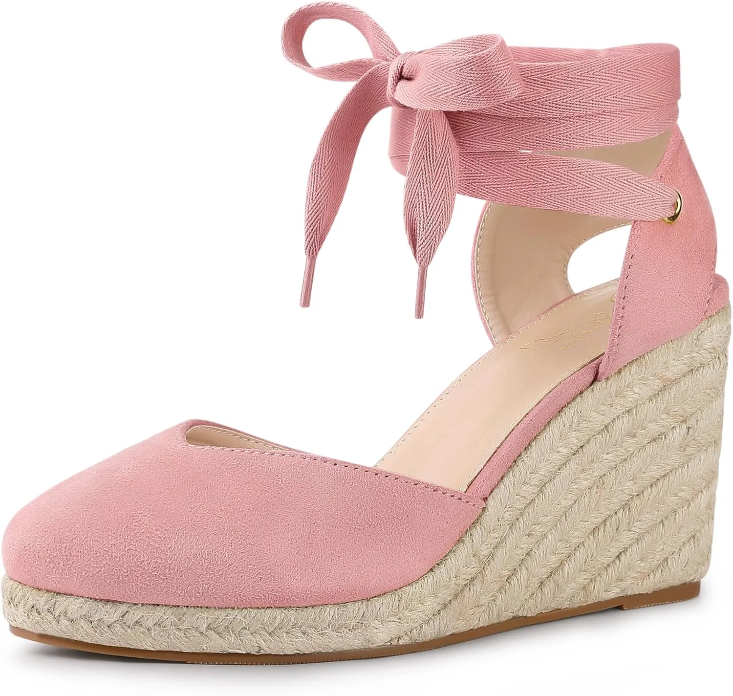 Perphy Espadrille Platform Wedge Heel Lace Up Sandals for Women
