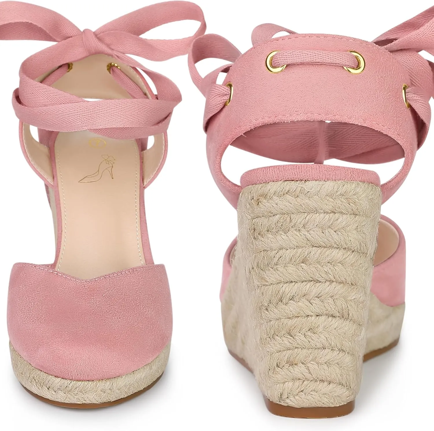 Perphy Espadrille Platform Wedge Heel Lace Up Sandals for Women