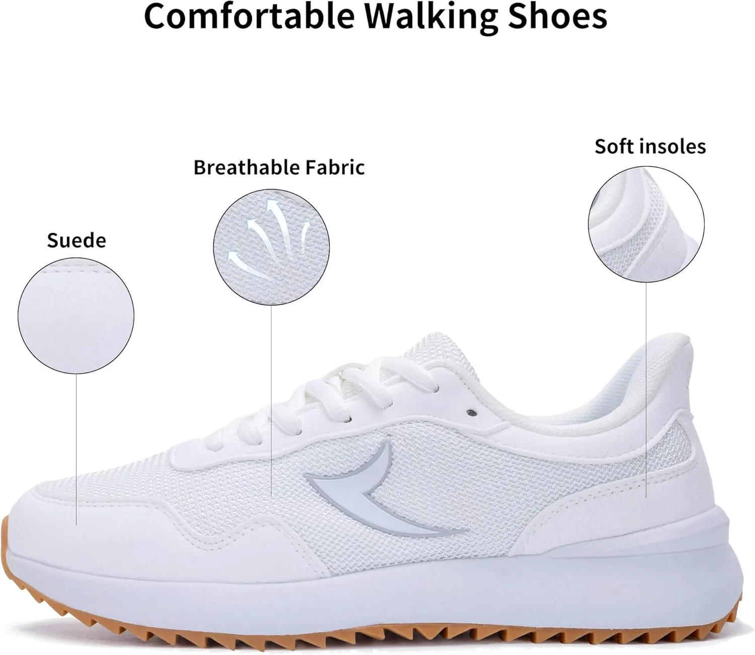 PERSOUL Women's Fashion Sneakers Comfortable Womens Walking Shoes Lightweight Style Tennis Shoes for Casual Daily Workout Shoes US Size 6-11