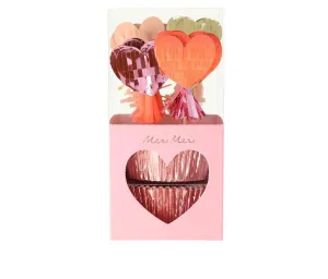 Piñata Hearts Cupcake Kit (set of 24 toppers)