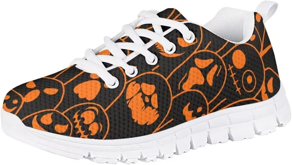 PinUp Angel Kid Girls Running Sports Sneakers Cute Casual Leopard/Floral Print Walking Shoes