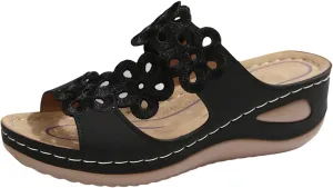 Platform Sandals Women Wedge Open Toe Arch Support Orthopedic Comfort Retro Casual Sandals for Women 2025 Platform