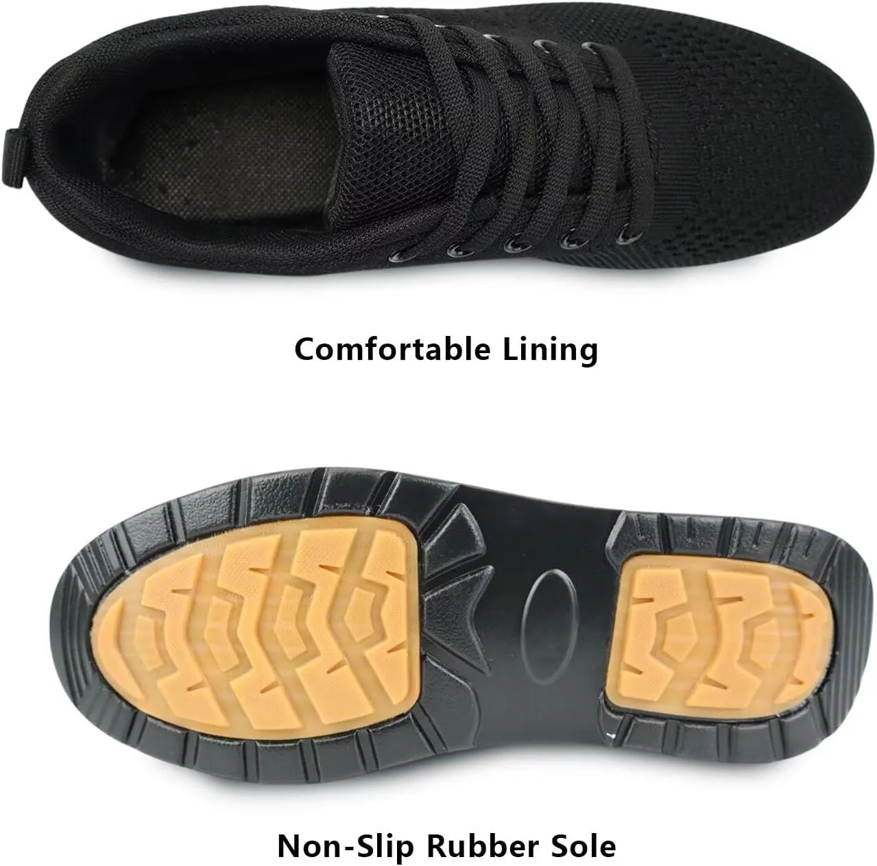 Platform Sneakers for Women Walking Shoes Comfortable All Day Standing Wedge Rocker Bottom 2 inch Thick Air Cushion