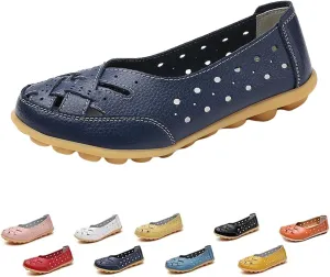Prospectivet Shoes, Stylendy Orthopedic Loafers, Orthopedic Loafers in Breathable Leather Dark Blue, 6