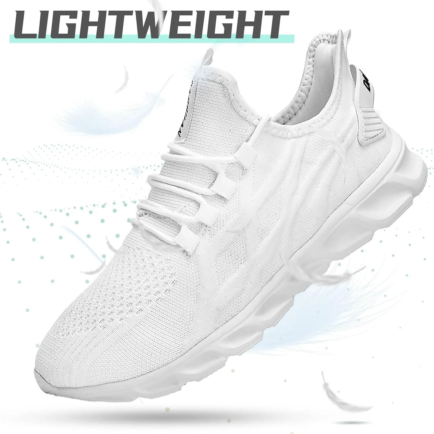 QIJGS Running Shoes for Men Gym Tennis Athletic Mesh Sneakers Lightweight Sports Fashion Workout Casual Shoes