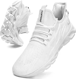 QIJGS Running Shoes for Men Gym Tennis Athletic Mesh Sneakers Lightweight Sports Fashion Workout Casual Shoes
