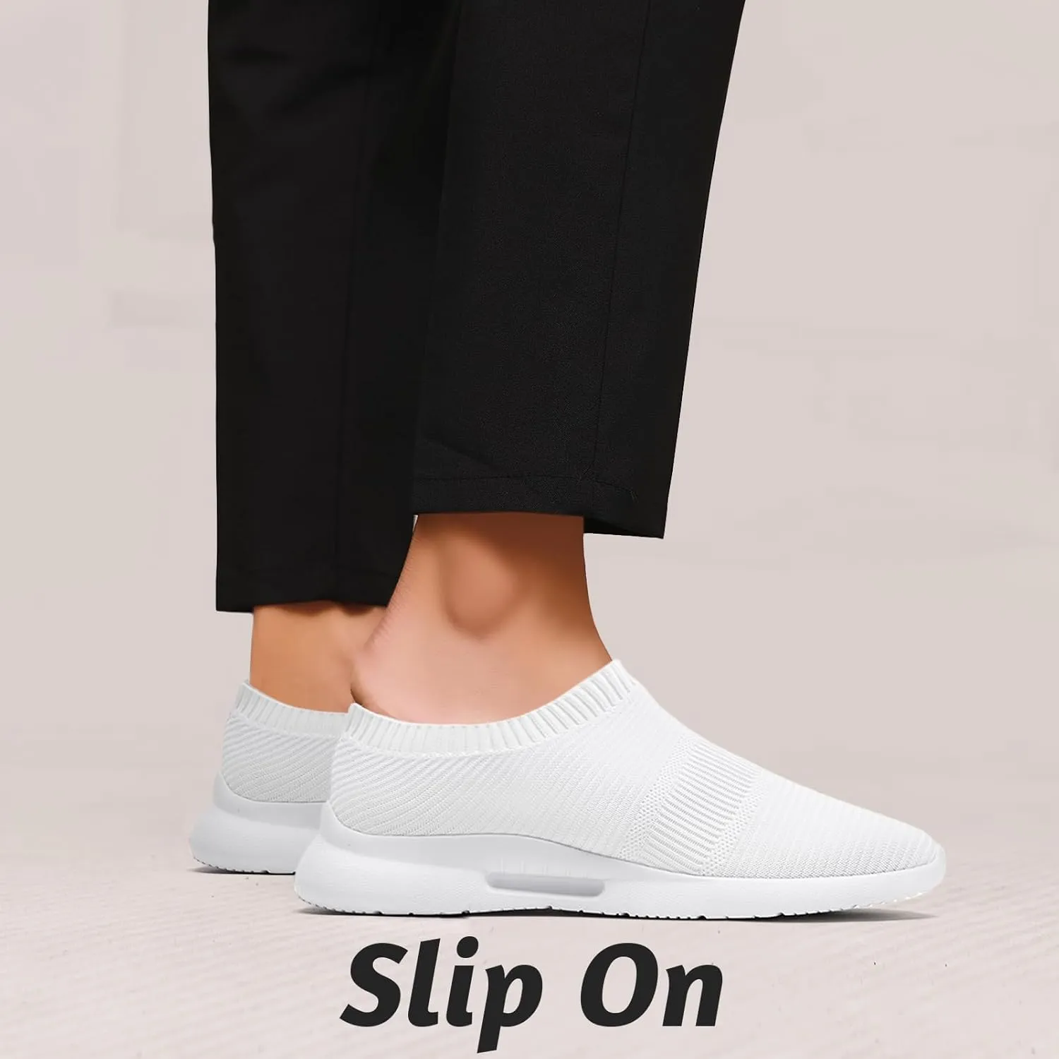 QIJGS Slip on Shoes for Men Running Tennis Athletic Gym for Men Mesh Lightweight Sports Fashion Workout Casual Sneakers