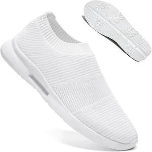 QIJGS Slip on Shoes for Men Running Tennis Athletic Gym for Men Mesh Lightweight Sports Fashion Workout Casual Sneakers