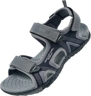 QUANDELI Men's Sport Sandals, Open Toe Water Sandals with Arch Support Waterproof Lightweight Casual Athletic Sandals for Outdoor Beach Travel Summer