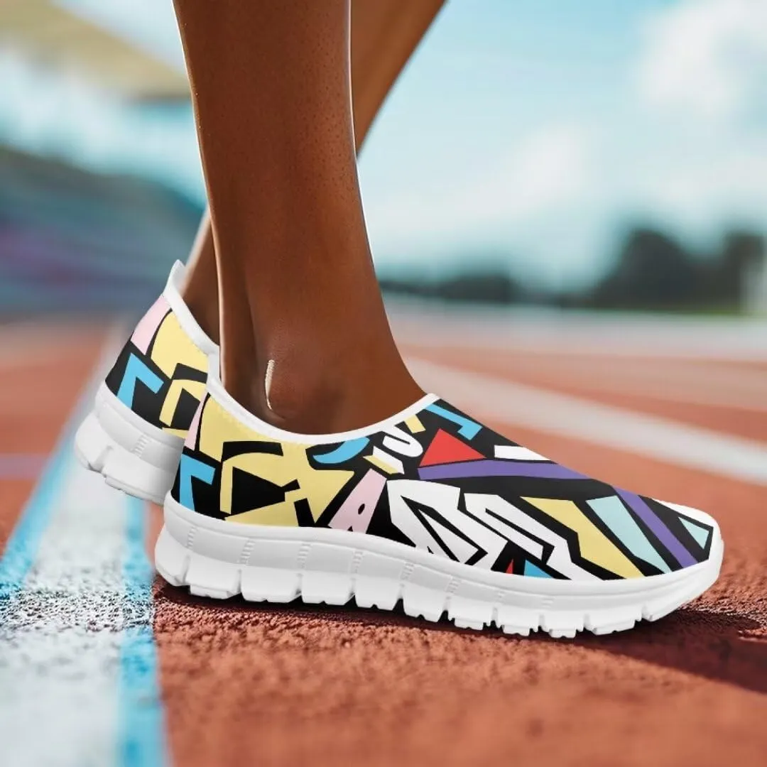 Quincy Ladies Slip On Casual Shoes Low-Cut Soft Sports Sneakers Comfortable Breathable Walking Running Shoes Women's Loafers