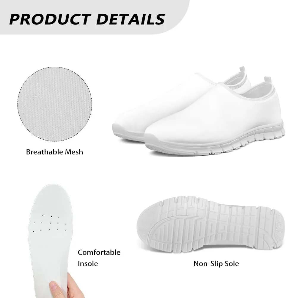 Quincy Ladies Slip On Casual Shoes Low-Cut Soft Sports Sneakers Comfortable Breathable Walking Running Shoes Women's Loafers
