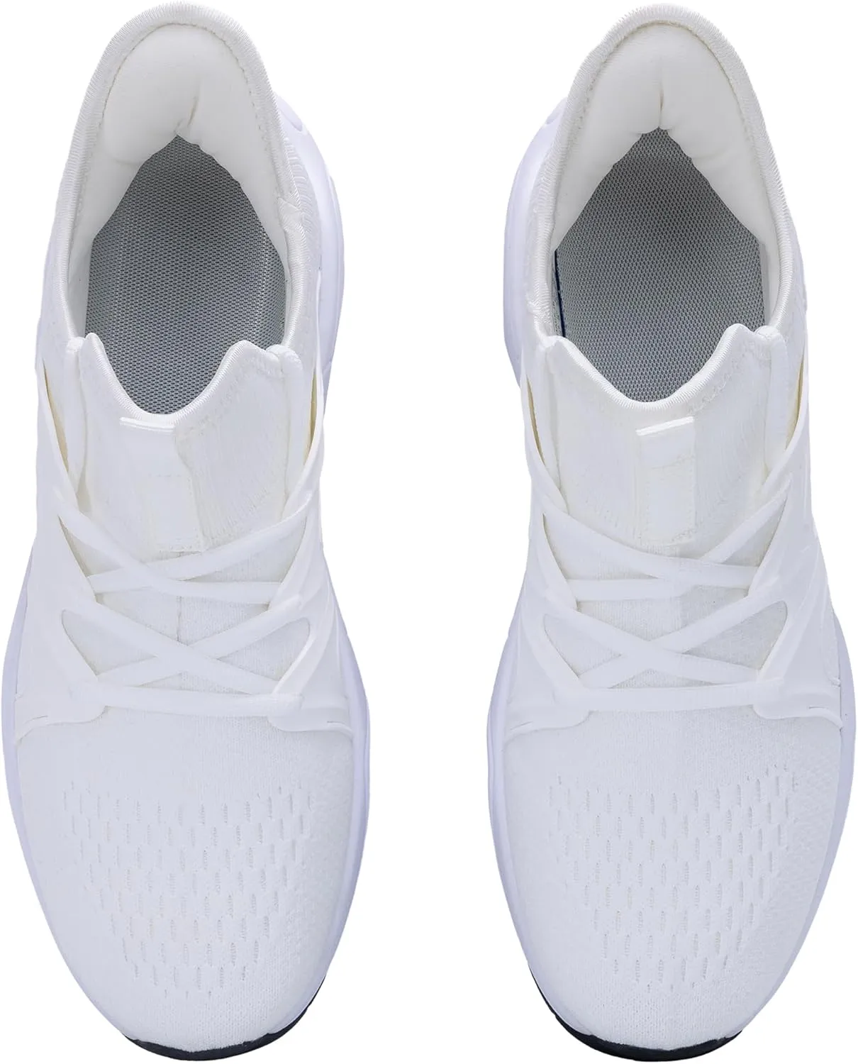Quseek Men's Slip On Walking Shoes Running Comfortable Air Tennis Breathable Non Slip Athletic Gym Workout Cross Training Sneakers US Size 8-13