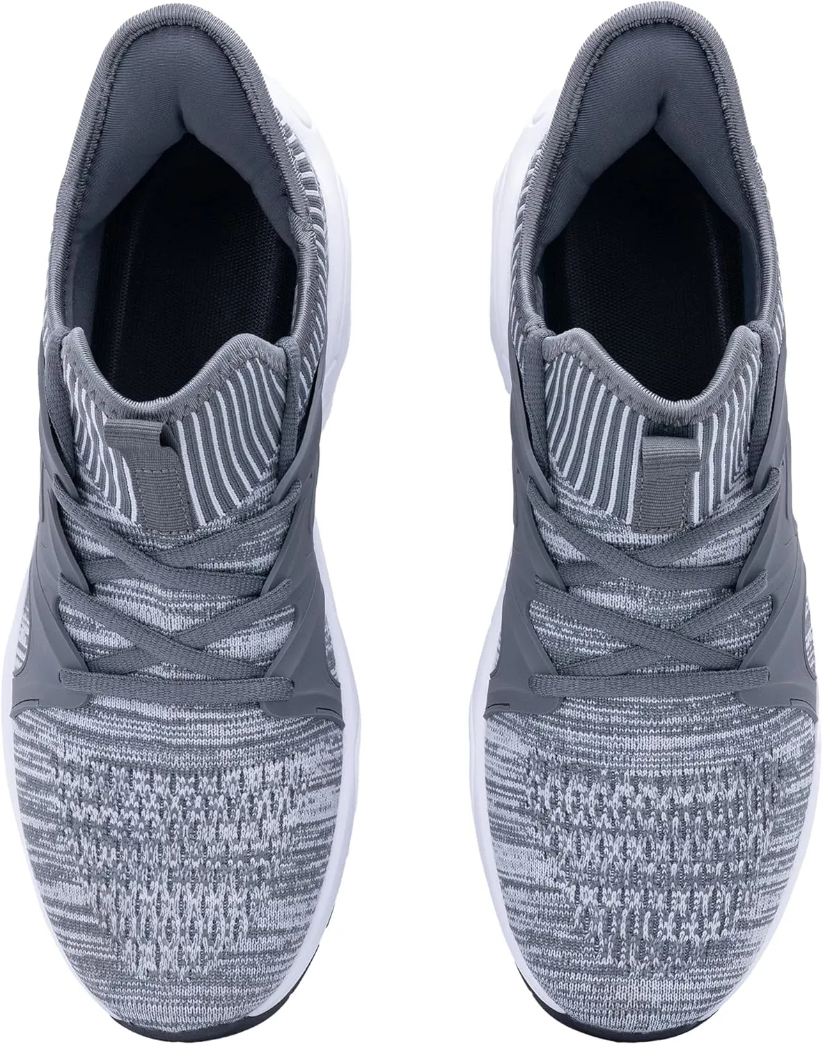 Quseek Men's Slip On Walking Shoes Running Comfortable Air Tennis Breathable Non Slip Athletic Gym Workout Cross Training Sneakers US Size 8-13