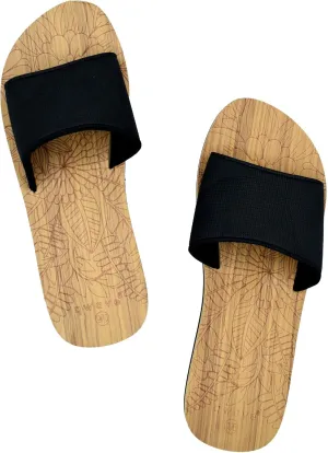 Qwave Womens Slides - Boho Style - 4 Color Options - Comfortable Slides Shoes for Women - Flat Ladies Sandals