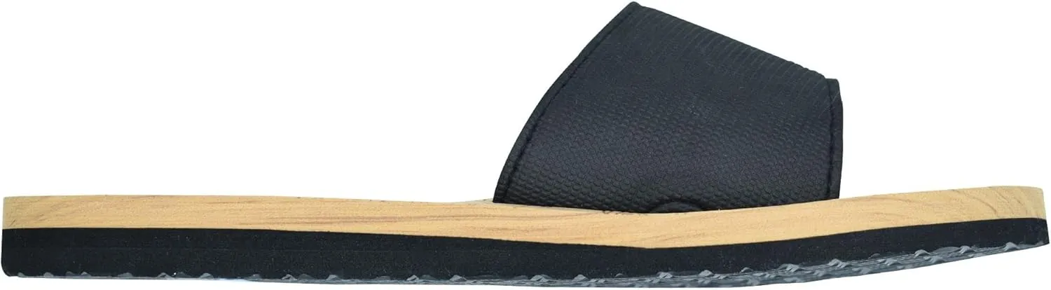 Qwave Womens Slides - Boho Style - 4 Color Options - Comfortable Slides Shoes for Women - Flat Ladies Sandals