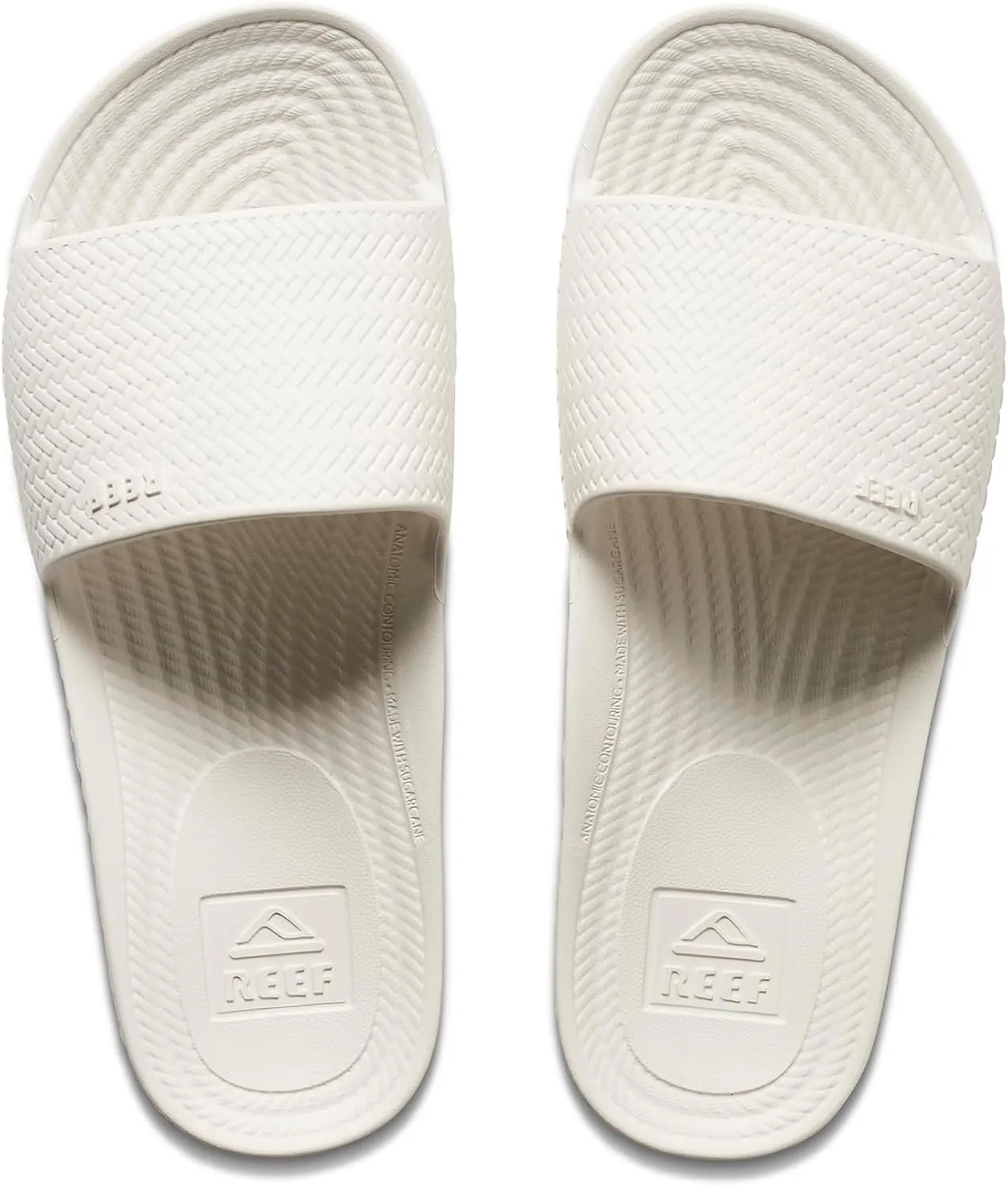 Reef Women's Water Scout Slide Sandal, White, 7