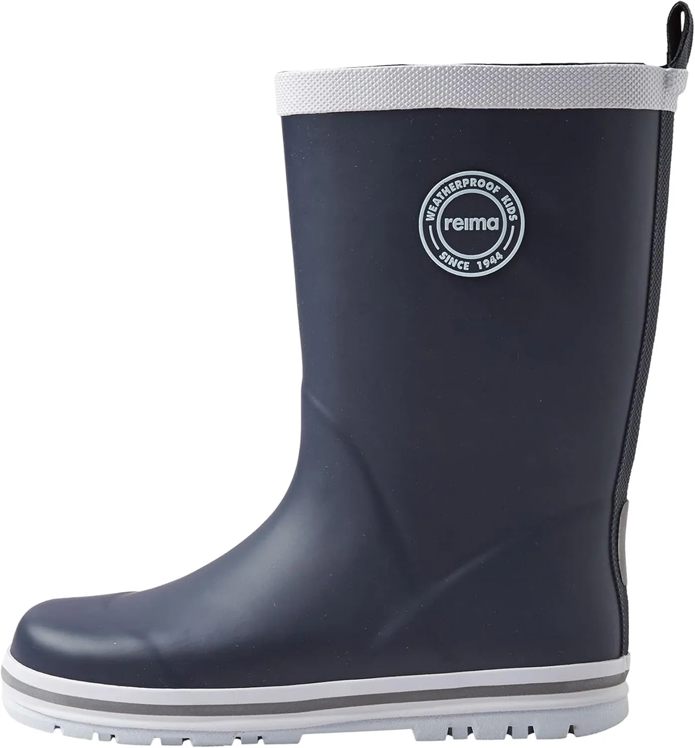 Reima Taika Kids Waterproof Outdoor Rain Boots for Girls & Boys, Navy Blue, 4/4.5 Big Kid
