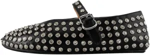 Rhinestone Flats for Women Crystal Studded Mary Jane Ballet Flats Shoes Buckle Strap Sparkly Casual Dress Ballerina Shoes