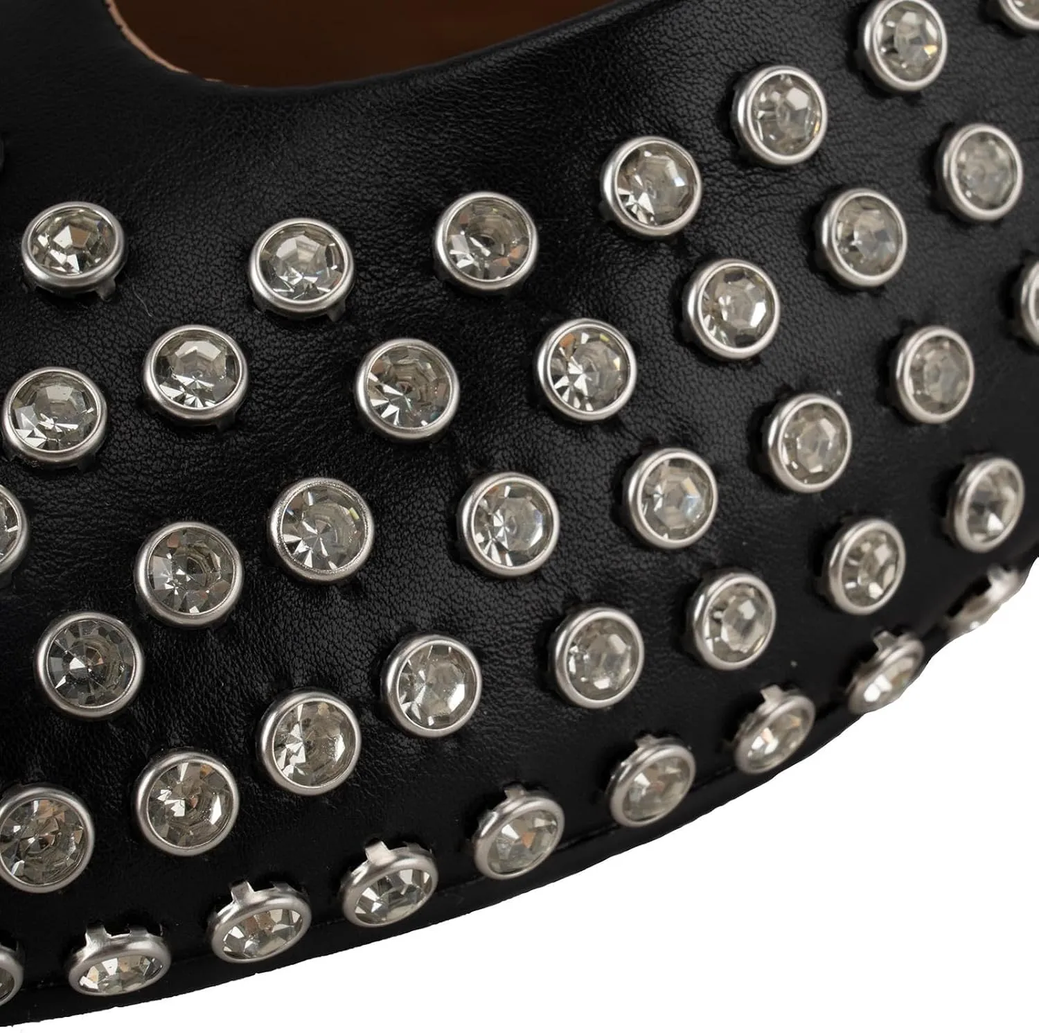 Rhinestone Flats for Women Crystal Studded Mary Jane Ballet Flats Shoes Buckle Strap Sparkly Casual Dress Ballerina Shoes