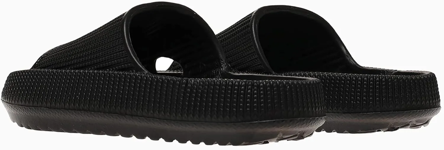 rosyclo Cloud Slides for Kids, Toddler Pillow Slippers Shower Bathroom Non-Slip Open Toe Super Soft Comfy Thick Sole Cozy Boys Girls Home House Cloud Cushion Slide Sandals for Indoor Outdoor Shoes