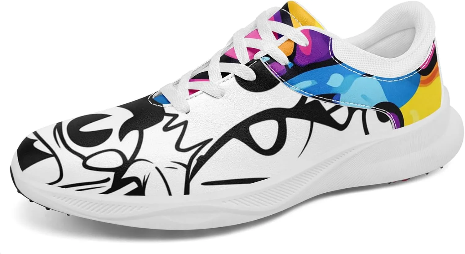 Running Shoes Waterproof Fashion Sneaker Tennis Shoes Athletic Gym Trainer Lace-up Walking Shoes for Women Men