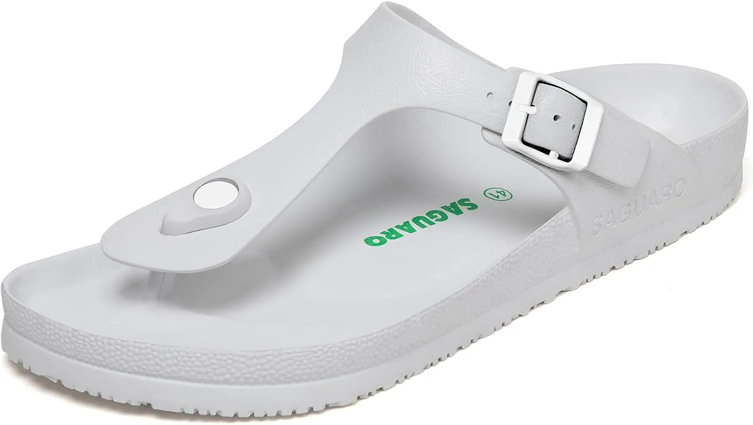 SAGUARO Men's Women's Comfort Double Buckle Sandals Lightweight Adjustable EVA Sandals with Rubble Sole