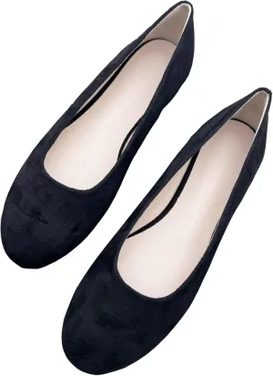 SAILING LU Ballet Flat for Women Candy Color Round Toe Soft Dressy Flats Shoes Wear to Work Slip On Moccasins