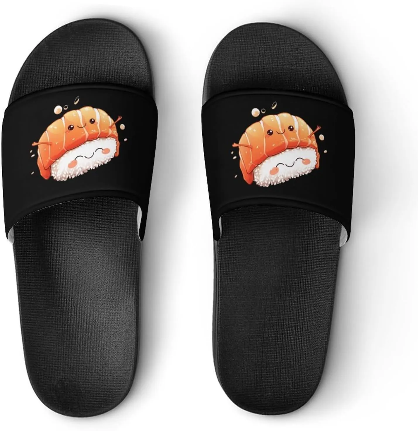 Salmon Sushi Hug PVC Home Slippers Beach Shower Sandals Summer Non-Slip Outdoor Shoes for Men Women