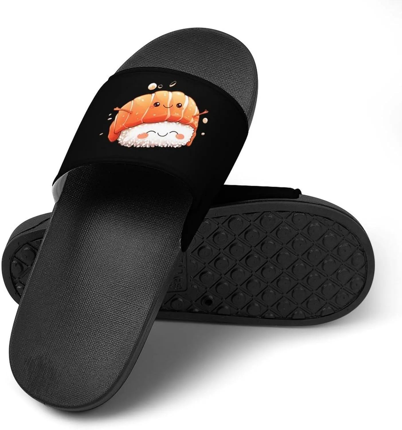 Salmon Sushi Hug PVC Home Slippers Beach Shower Sandals Summer Non-Slip Outdoor Shoes for Men Women