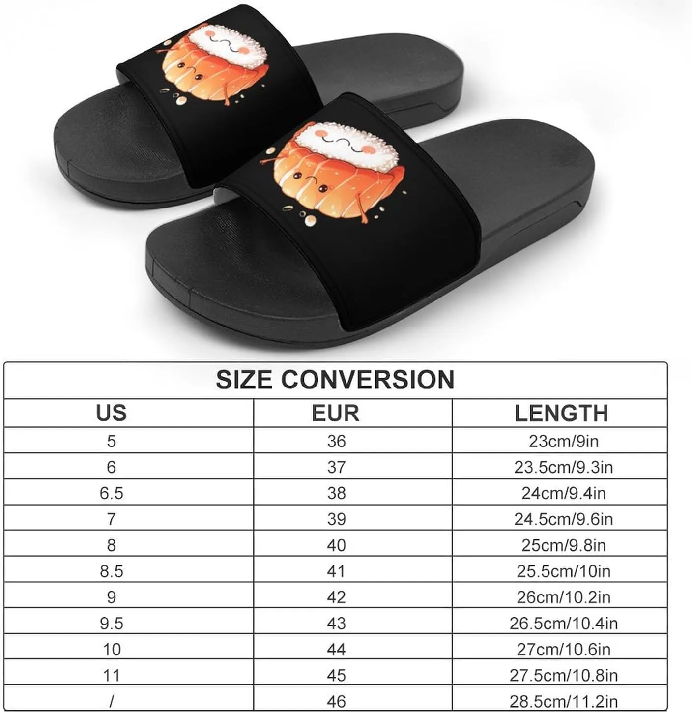 Salmon Sushi Hug PVC Home Slippers Beach Shower Sandals Summer Non-Slip Outdoor Shoes for Men Women