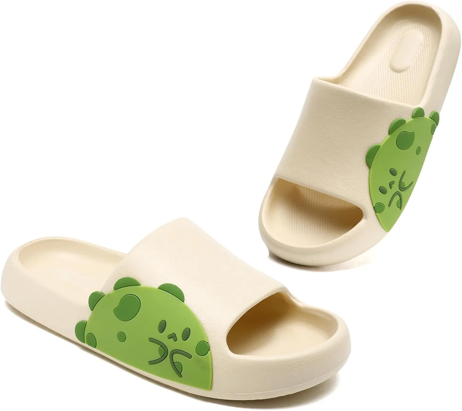Sandals for Girls and Boys,Mens Slippers Sandals for Women,EVA Anti-Slip Indoor & Outdoor Kids Slippers Smile Face Open Toe Spa Bath Pool Gym House Casual Shower Shoes