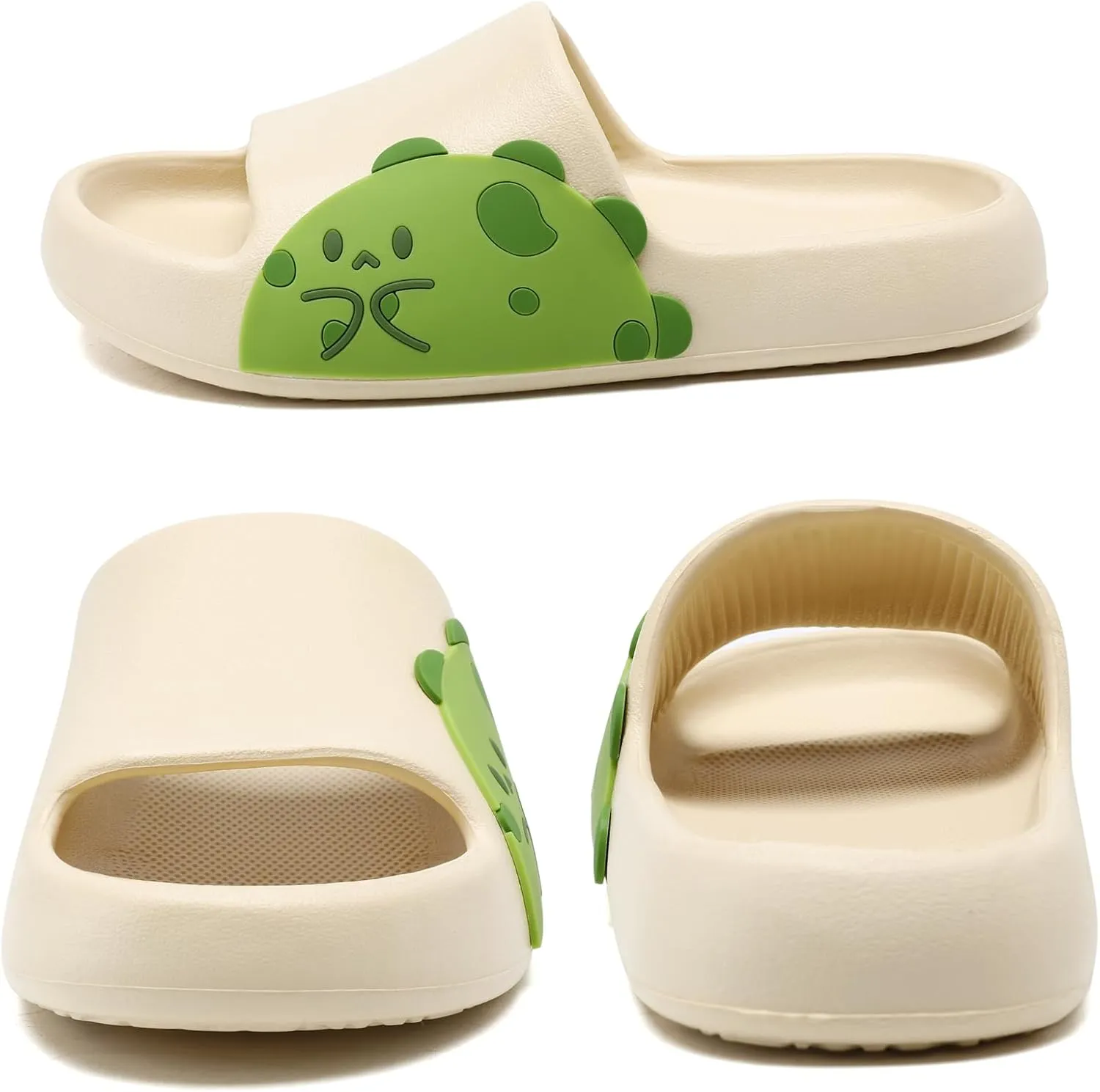 Sandals for Girls and Boys,Mens Slippers Sandals for Women,EVA Anti-Slip Indoor & Outdoor Kids Slippers Smile Face Open Toe Spa Bath Pool Gym House Casual Shower Shoes