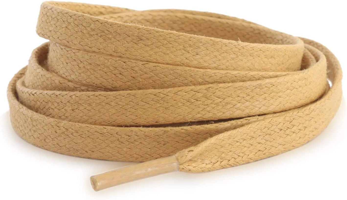 Santimon Flat Waxed Cotton Shoelaces Waterproof for Dress Shoes Boots Casual Shoes Sneaker