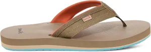 Sanuk Mens Ziggy ST | Flip Flops for Men | Mens Sandals | Beach Sandals | Water Friendly & Lightweight | Comfort Footbed