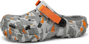 SECHRITE Men's Clogs Athletic Sports Outdoor Sandals Water Beach Shoes Slippers Sandals Lightweight Comfortable with Adjustable Back Strap - River Edge