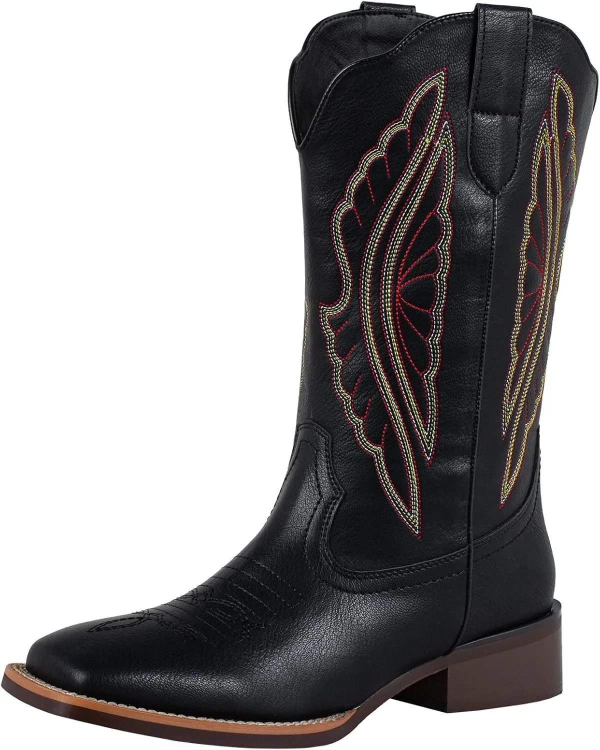 SheSole Square Toe Cowboy Boots For Women Wide Calf Ladies Fashion Western Cowgirl Boots