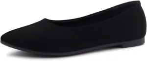 Shoe Land Womens SL-Kathleen Ballet Flats Pointed Toe Flat Shoes Classic Ballerina Comfort Dressy Shoes for Daily Work Office